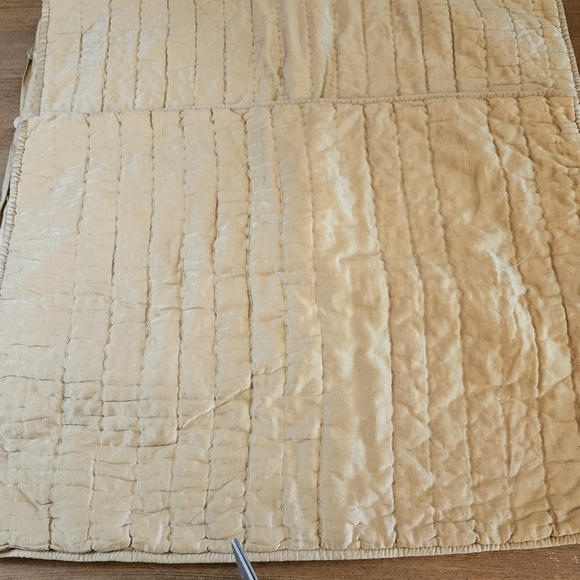 POTTERY BARN WASHED COTTON SILK GOLD IVORY STANDARD PILLOW SHAM 20 X 26 Set Of 2 - Picture 5 of 12